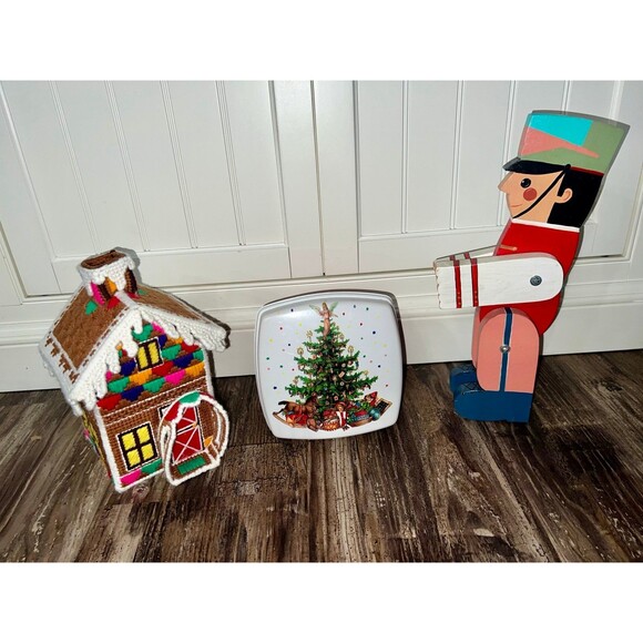 Vintage retro handmade Christmas decor, Gingerbread, nutcracker rare collectible - Picture 1 of 9